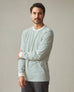 Men's Standard Crew Long Sleeve Tee - Sagebrush Green Stripe